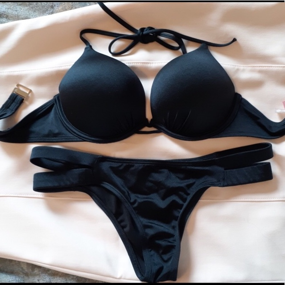 Victoria’s Secret Black Swimsuit Bikini 34B - 2 pc